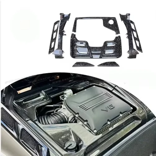 Couvercle de moteur sec en Fiber de carbone de Style OEM, intérieur pour couvercle de baie de moteur Lotus Emira