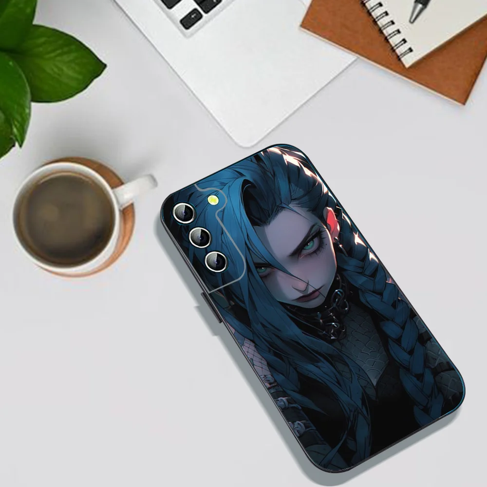 League Of L-Legends J-Jinx Phone Case For Samsung Galaxy A52 A12 A51 S21 Edge S22ULTRA S23 S24 S20LITE Plus Ultra Black Cover