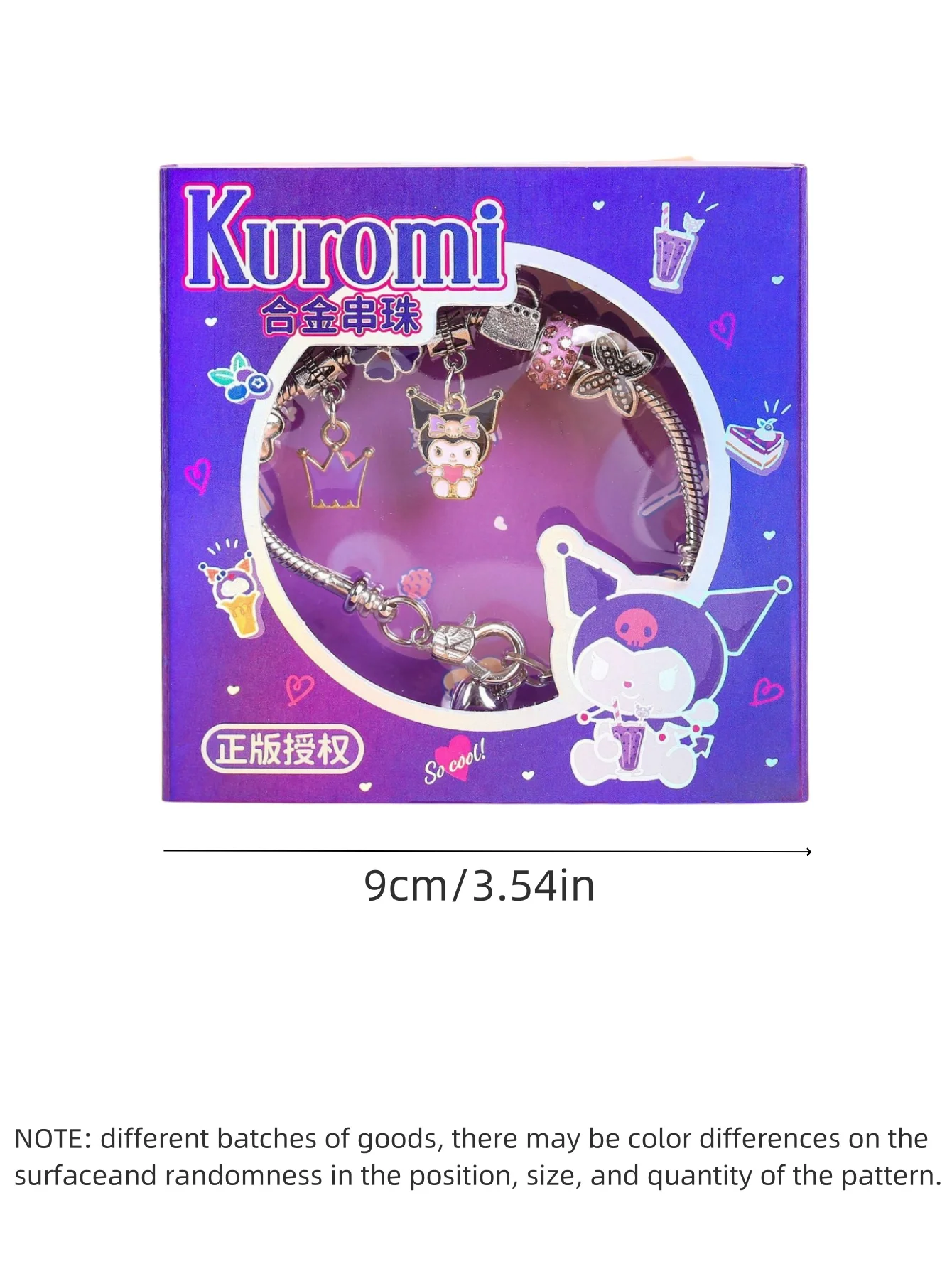 1 Stück Cinnamoroll Melody Kuromi Kawaii Süße Cartoon Anime Damen Trendige Perlenkette Accessoires Party Deko – Detail 2