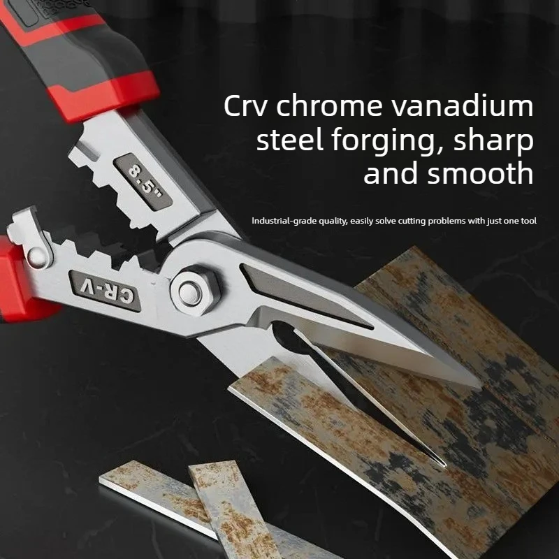 

Strong Stainless Special Wire Cutting and Stripping Crimping Pliers Industrial Iron Shears Light Steel Keel