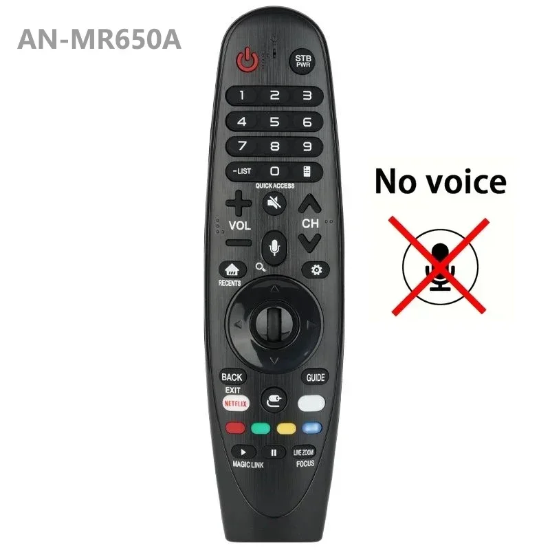 AN-MR650A de Control remoto de TV para L Magic Smart LED Control remoto de TV sin función de voz y sin función de ratón volador