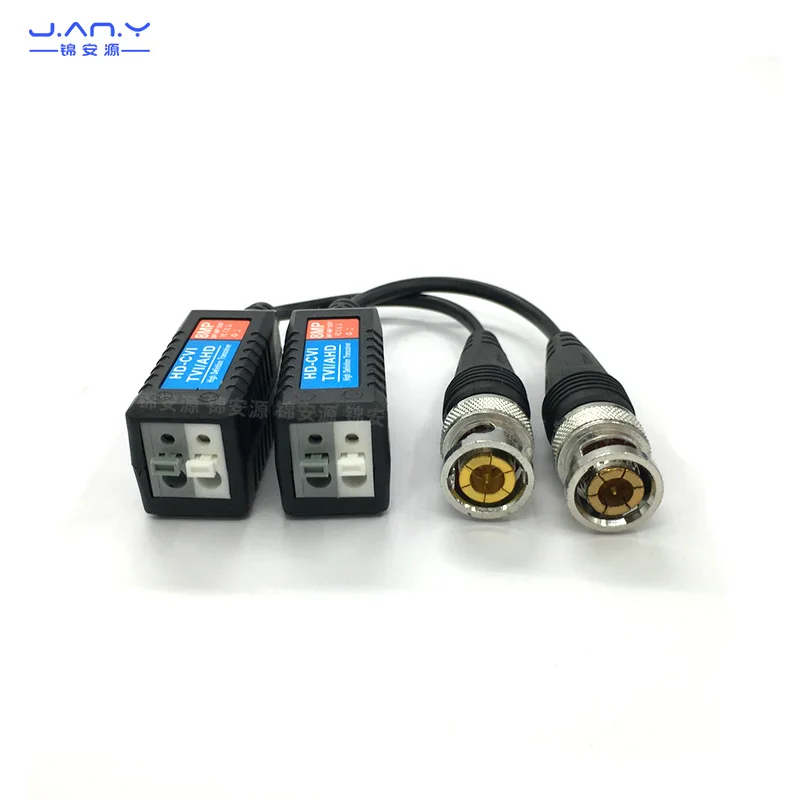 HD Card Line Transmissor, passiva Coaxial, Conversão par trançado, BNC conector para Network Line Extender, 8MP