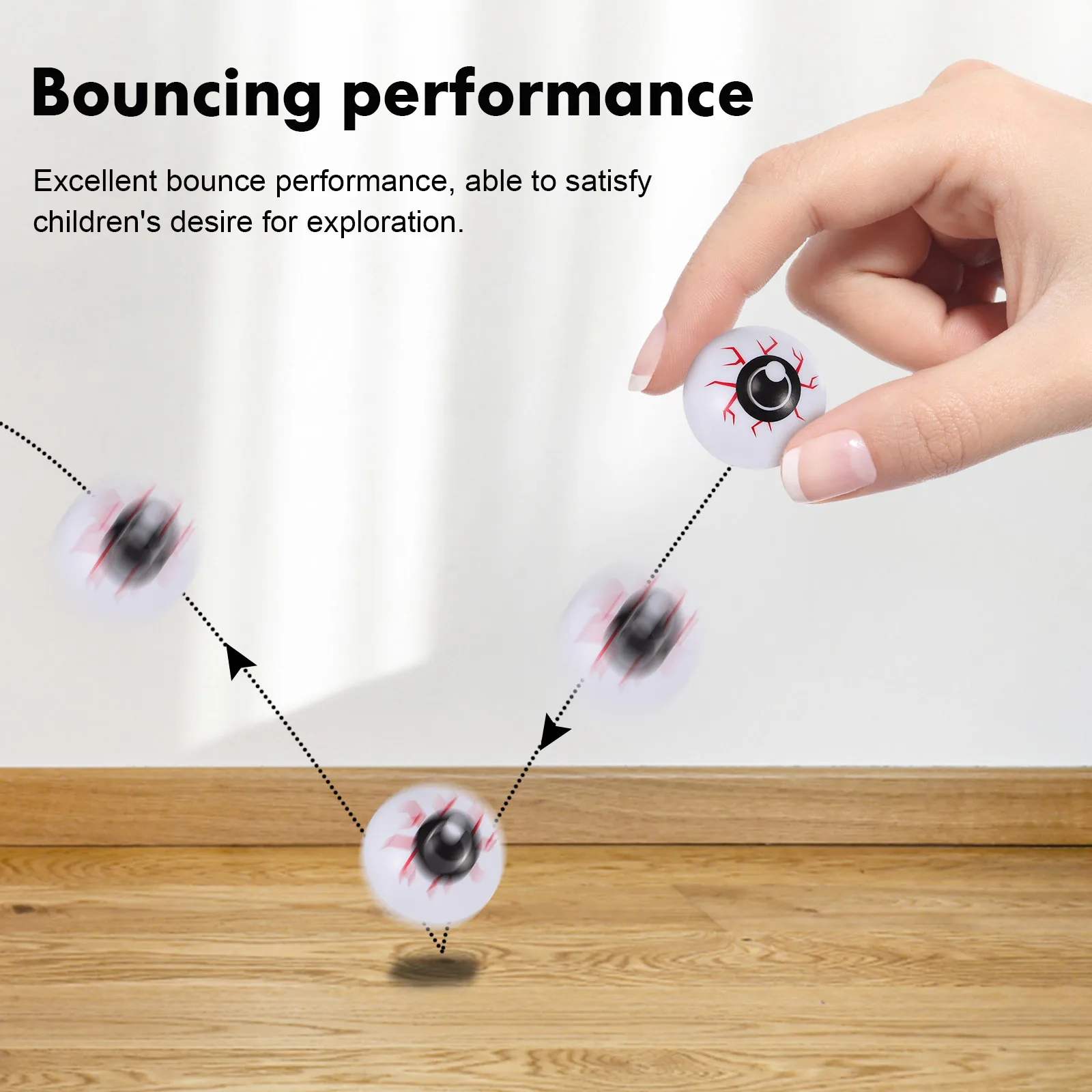 20 pcs Halloween Eyeballs Realistic Fake Eye Balls Plastic Party Supplies Decor For Crafts Props Ghostly Decoration