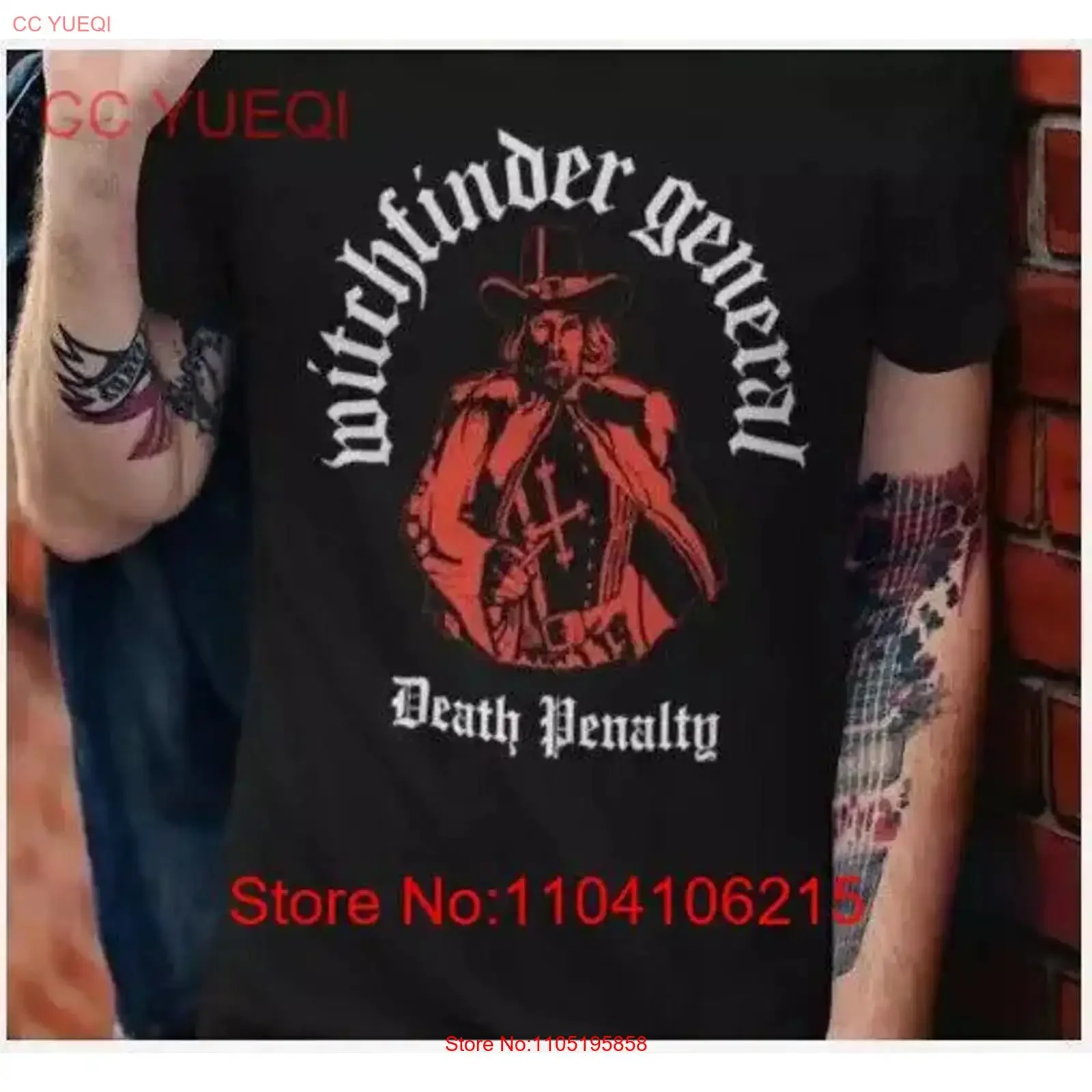 

РАСПРОДАЖА VTG Witchfinder General футболка черный хлопок все размеры винтажный стираный топ для повседневной носки растягивающийся повседневный дышащий