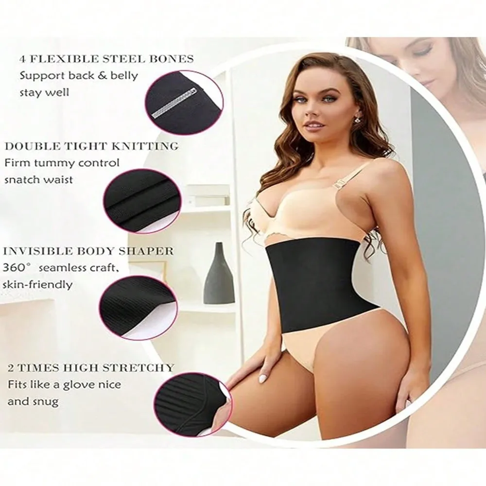 Women's Shapewear Waist Trainer - Breathable Nylon Fabric Abdominal Control Bralette for Fitness And Training Slimming Underwear
