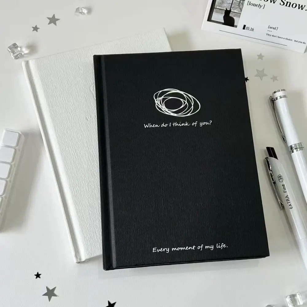 INS Blank Inner Pages B6 Notebook Hard Shell DIY Scrapbook Travel Journal Diary Book School Office