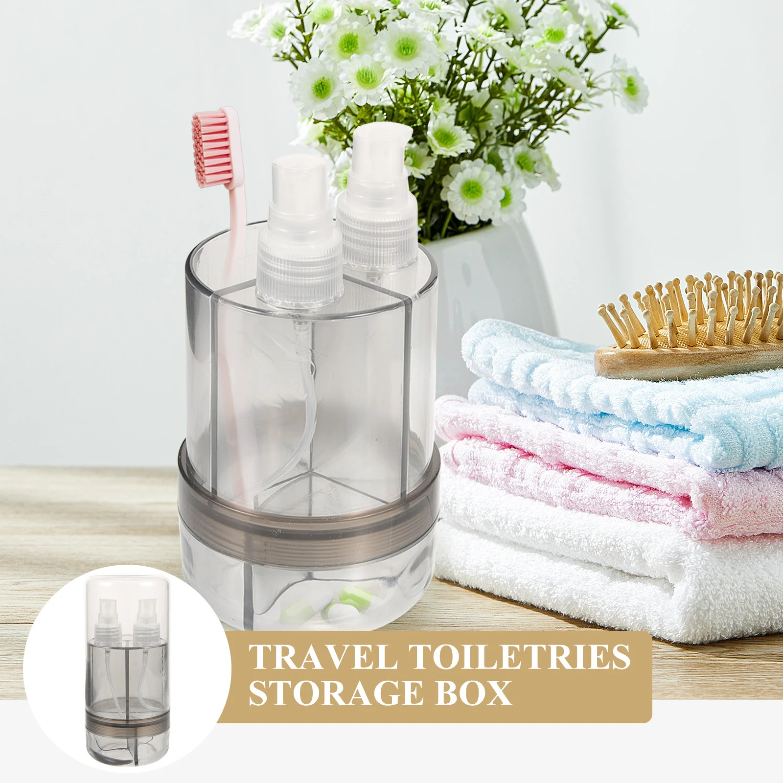 

Portable Toothbrush Storage Box Premium Durable Travel Toothbrush Case Detachable Holder Multipurpose Washing Cup Travel