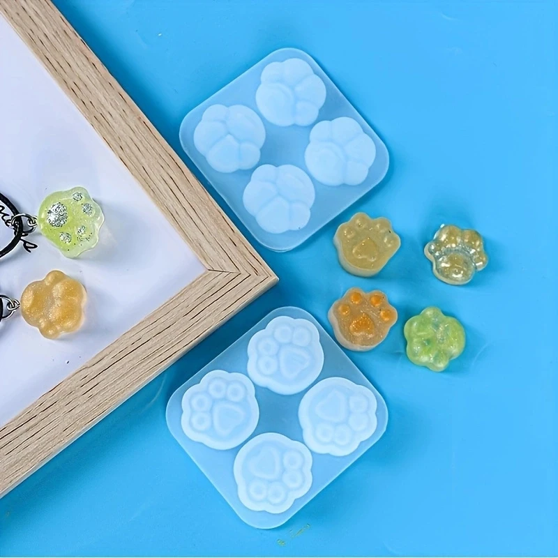 هريرة مخلب المفاتيح قالب DIY بها بنفسك الراتنج قالب كريستال الايبوكسي قالب من السيليكون قلادة صنع المجوهرات قالب الصب