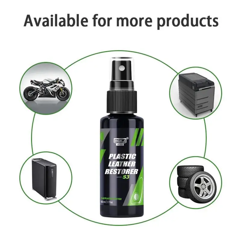 Plastic Restore Agent Easy To Use Long-Lasting Back To Black Gloss Shiny Leather Exterior Repair Refurbishment Paste For Auto