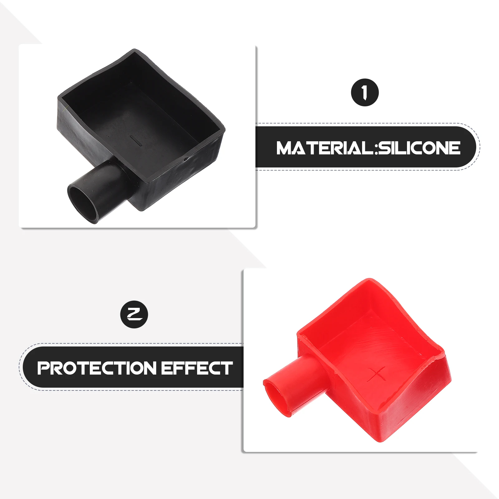 

Terminal Silicone Car Truck Post Protector Terminal Covers Auto Electrical Insulator Cap