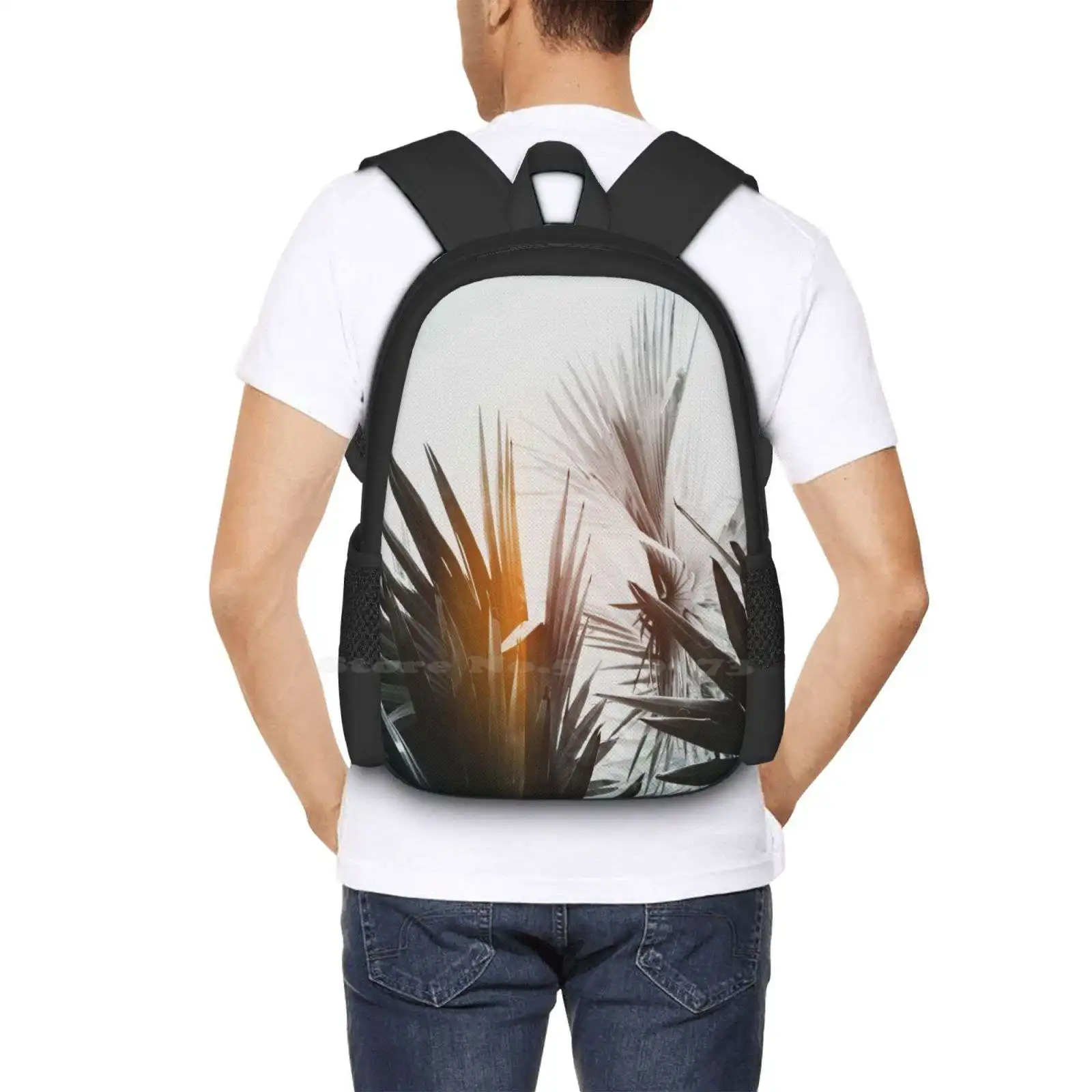 Flare #1 Schult asche große Kapazität Rucksack Laptop Flare tropische Kunst Palme Kunst Alicia Bock Palme Kunst Florida Kalifornien