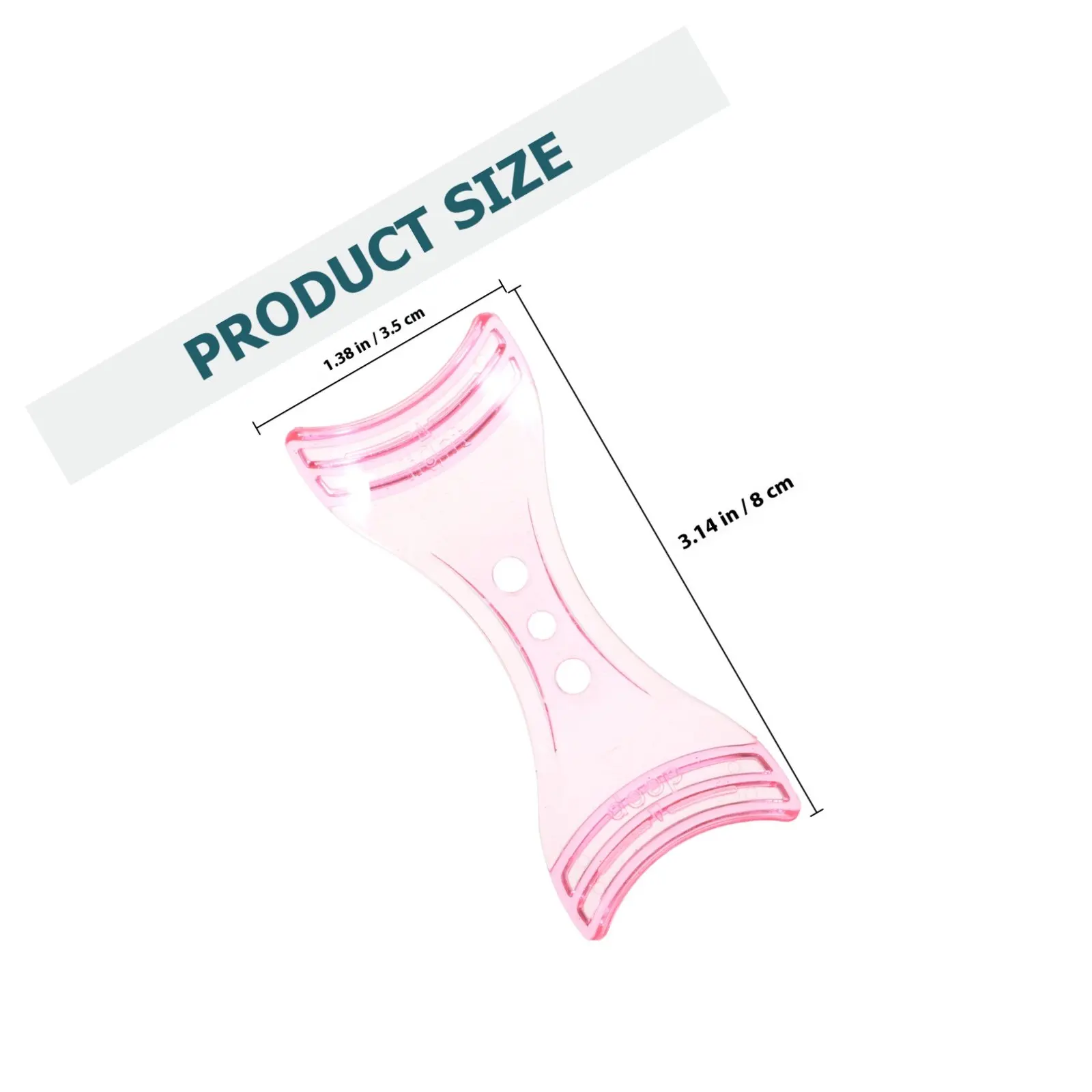 Pink Eyeliner Template 8*3.5Cm Curve Design Beginner Makeup Tool Ladies Eye Line Stencil Shaper Abs Accessory