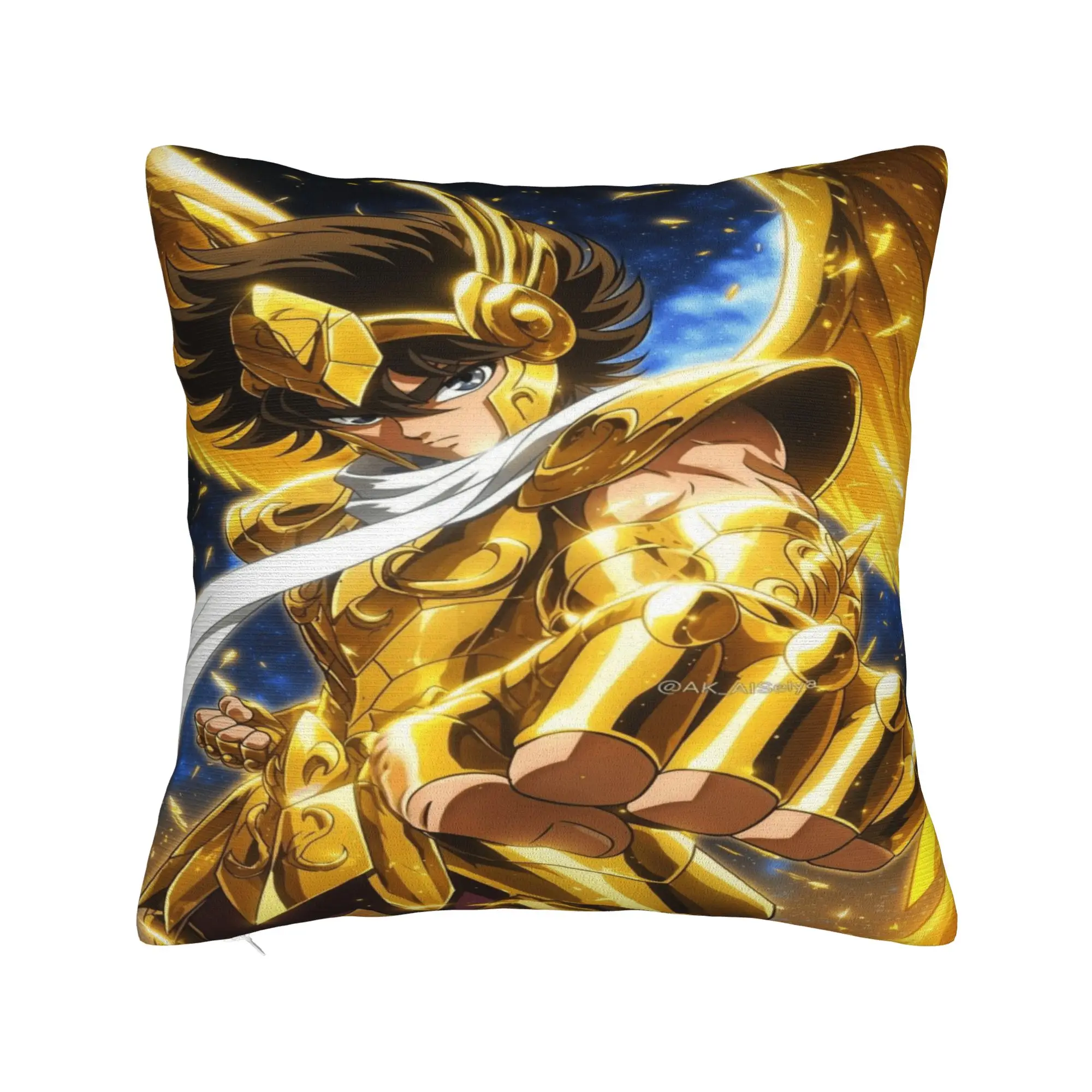 The Knights Pillowcases Saint Seiya Fashion Pillow Case For Sofa Home Decoration Comfy Pillow Cover