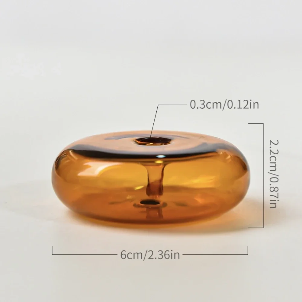 Colorful Circle Glass Incense Holders Household Chinese Incense Stick Incense Burners Yoga Ceremony