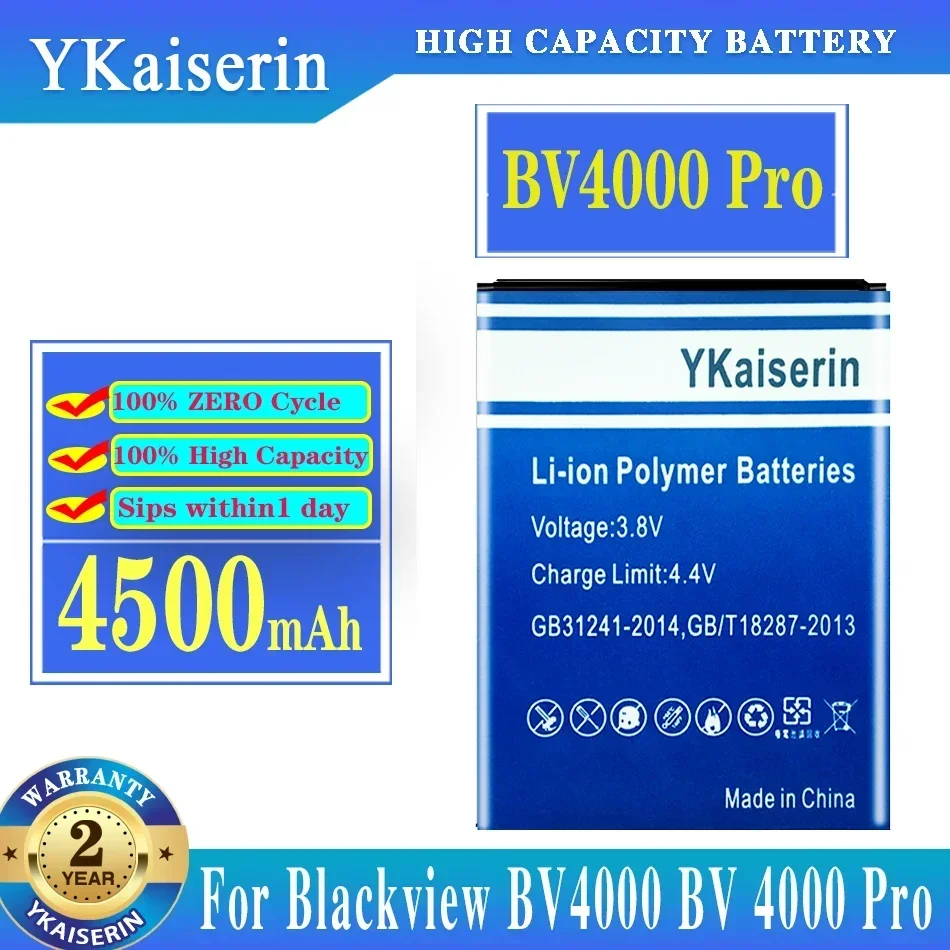 

Аккумулятор YKaiserin BV 4000 Pro 4500 мАч для телефона Blackview BV4000 Pro MTK6580A, высокое качество