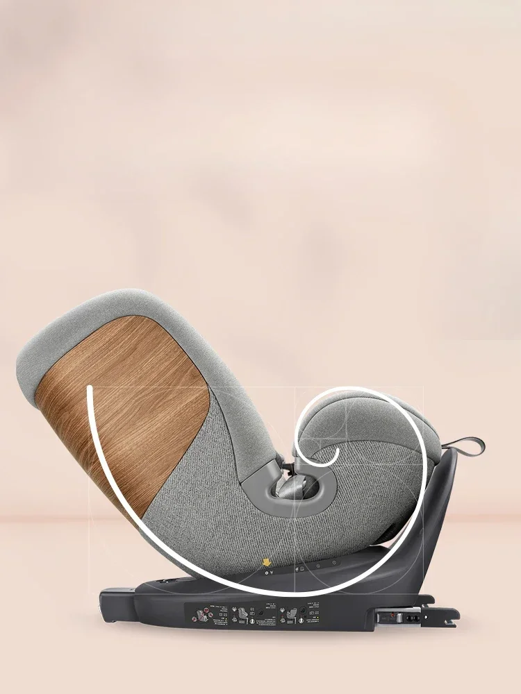 360-Degree Rotation of Children's Safety Seat for 0-7-12 Years Old