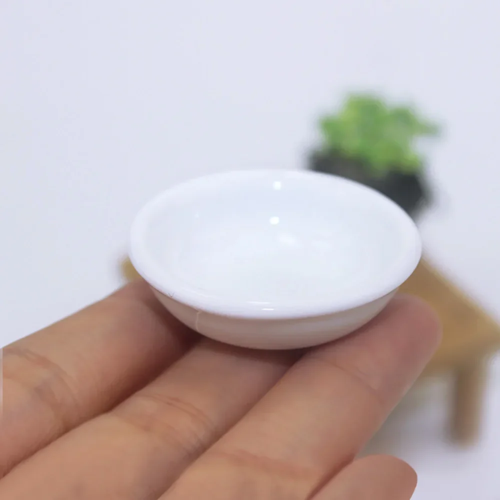 1Pcs 1/12 Doll House Miniature Ceramic Soup Pot Simulation Food Dish Model Toys for Mini Decoration Dollhouse Accessories