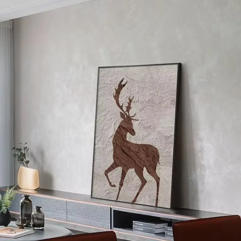 

Abstract Cute Animals Hanging Painting, Pure Handmade Canvas Oil Painting,Wall Hanging Picture for Living Room,Bedroom, Corridor