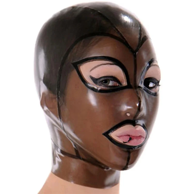 ラテックス保護マスク,フード付き,ジッパー付き,ボディスーツ,コスプレ,パーティー,フェチキャットスーツ,ハロウィン