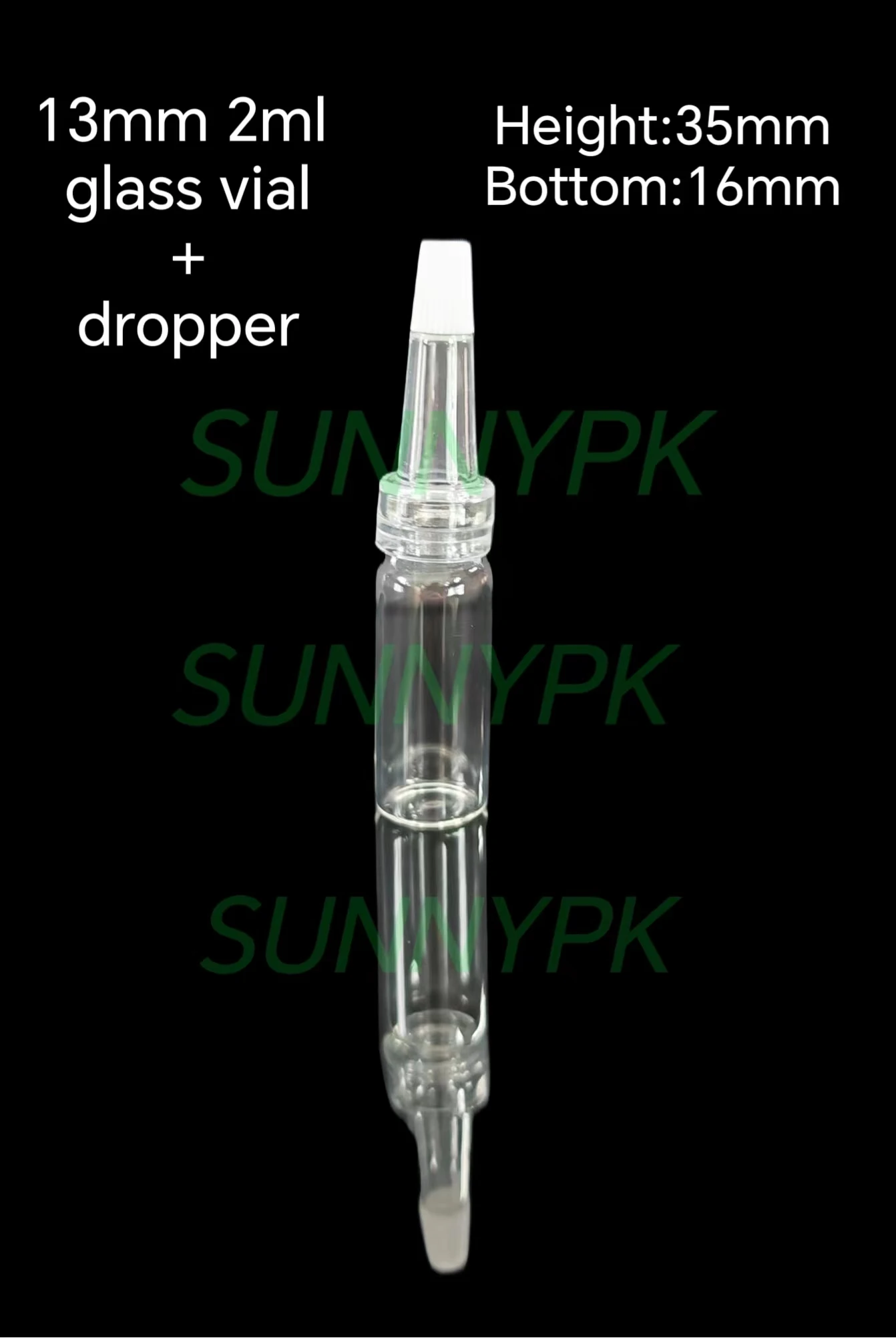 

(100pcs/lot) 2ml,13mm opening,clear glass bottles with dropper stopper,glass vials,empty glass pendant jar,