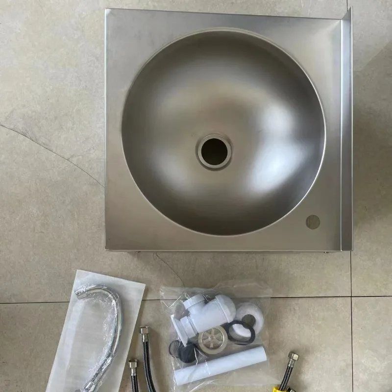 Stainless steel 304201 sink, kitchen wall-mounted sink, thickened vegetable washing sink