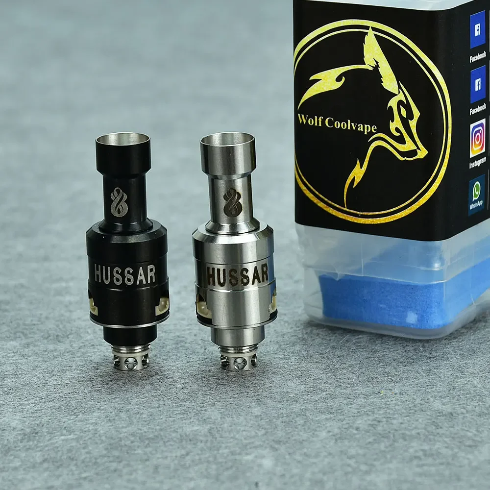 WolfCoolvape Billet Box Boro Mod Vape Hussar STE RBA Bridge 316ss Atomizer Tank Vape Atomizer 9 AFC Pins 2.0-4.5mm replacement coil