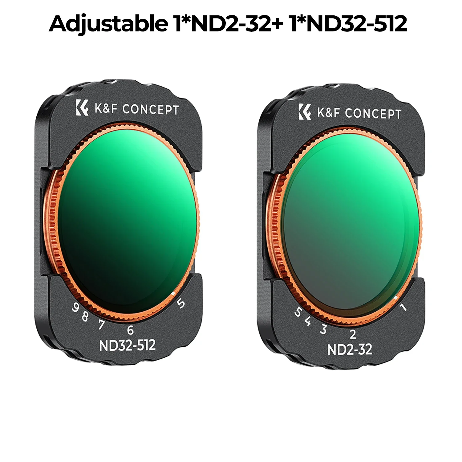 K&F CONCEPT Magnetische Lensfilter voor DJI Osmo Pocket 3 Verstelbare ND2-32 ND32-512 UV CPL ND/PL Black-Mist 1/4 Optionele Filters