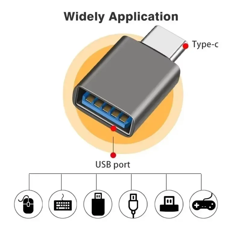 USB 3.2 Type-C 10Gbps OTG محول نوع C USB C ذكر إلى USB 3.2 أنثى محولات لماك بوك Xiaomi سامسونج USBC OTG موصل #3