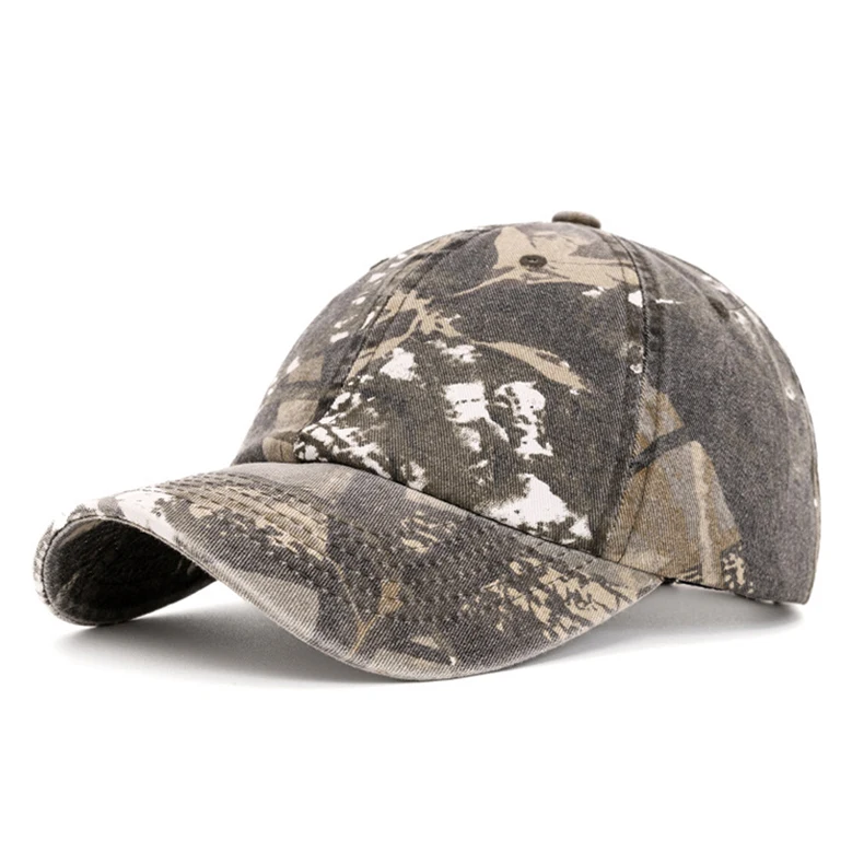 Baseballkappe mit individuellem Logo und Camouflage-Muster für Männer und Frauen, bestickte Unisex-Sommerkappe, DIY-Sonnenhut, verstellbar – Detail 12