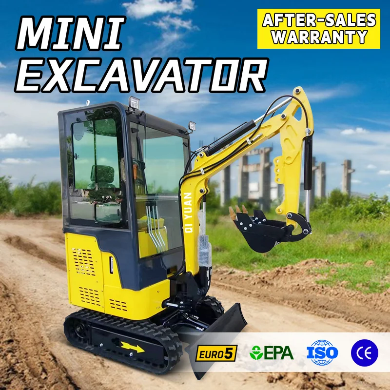 

Mini Excavator 1 Ton Customized With Cabin Kubota Diesel Engine Multifunctional Epa Engine Excavator