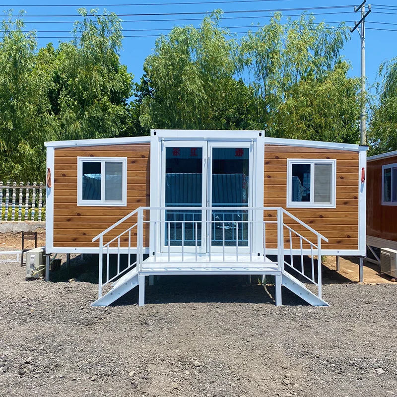 Waterproof Outdoor Expandable Steel Modular Office Liveable Mobile Sandwich Panel Prefab Flat Pack Container House Building