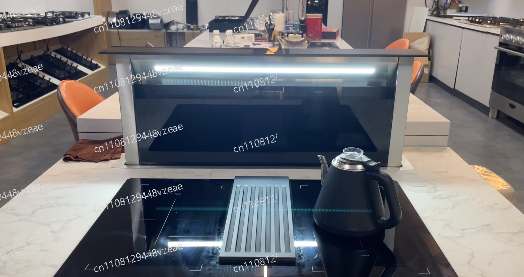 Stainless Steel Kitchen Ventilated Range Hood with Built-in Lower Suction Range Hood 60/90 Cm