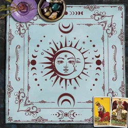 Altar Cloth Sun Moon Tarot Card Tablecloth For Spread Tarot Reading Cloth Witch Moon Phase Spiritual Oracle Card Pad Boho Decor