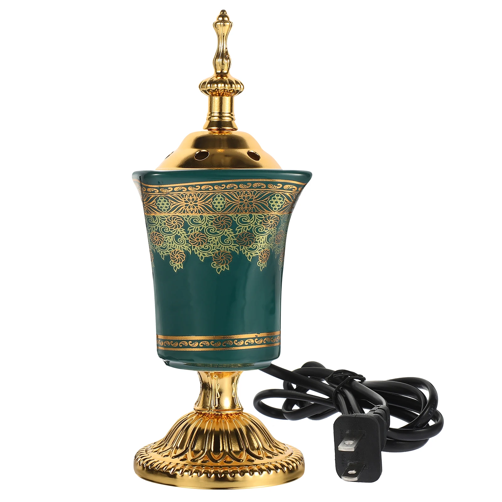 

Plug-in Incense Burner Electric Censer Holder Aroma Bakhoor for Home Insence Iron Retro Decor