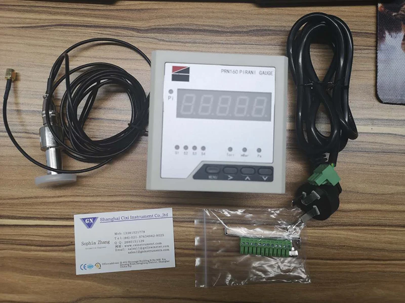 Jauge à vide Pirani à affichage LED vert à une rangée 5