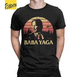 Crazy John Wick Baba Yaga T-Shirt for Men Crewneck 100% Cotton T Shirts Action Movie Short Sleeve Tee Shirt Adult Tops