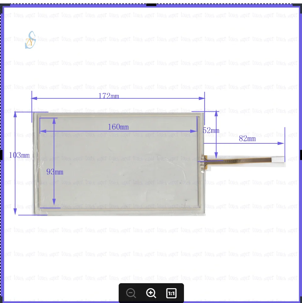 ZhiYuSun  7Inch 6AV6 37-0CC11-3AXO smart 700IE V3 4Wire Resistive TouchScreen Panel Digitizer  this is compatible
