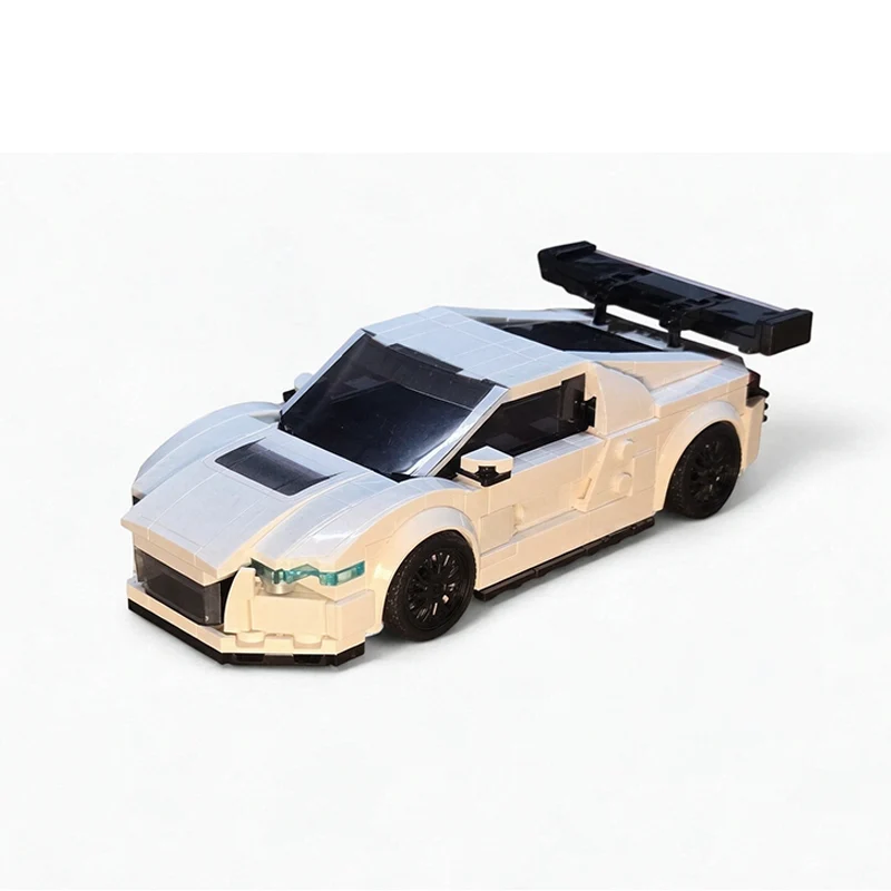 City Car Model MOC Building Bricks R8 Le Mans GT3 Racing Car Modular Technology Gifts Holiday Assemble Children Toys Suit