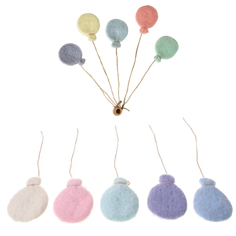 

Baby Wool Felt Balloon/Cloud Decorations Infant Photo Newborn Photography Props Dropship