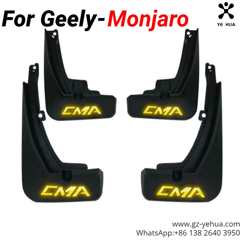 For GEELY Monjaro Manjaro Xingyue L KX11 2022 2023 Car Mudguard Plastic Mudguard External Mudguard Reflective Design Mudguards