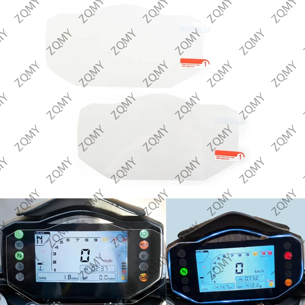 2x Motorcycle Speedometer Screen Protective Film Transparent Scratch Protector Sticker For Benelli 752 752S BJ750GS