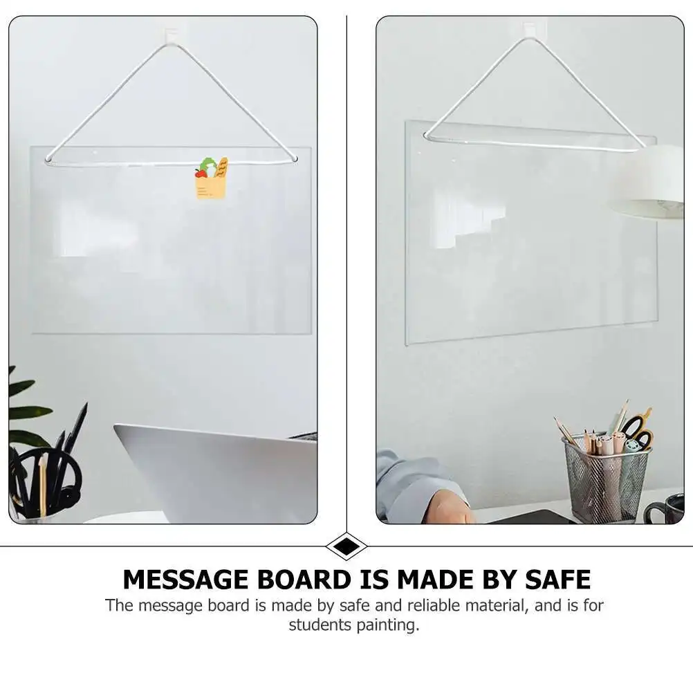 3D Acrylic Magnetic Calendar Menu Wall Mounted Whiteboard Memo Erasable Office Memo Writing Board Compact Wall Display Board