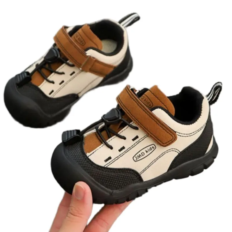 Children's Color-Block Board Shoes Soft Sole Anti-Slip Running Shoes Fashionable Casual Sports Autumn New for Boys And Girls