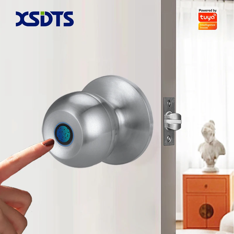

GL02 Tuya Умный биометрический дверной замок с отпечатками пальцев Система безопасности бесключевого доступа для входной двери Простая установка