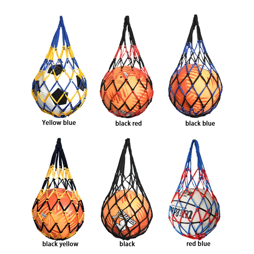 Sports Ball Holder Sports Mesh Equipment Net Soccer Volleyball Drawstring Ball Storage Bag Football Net Bag Football Accessories