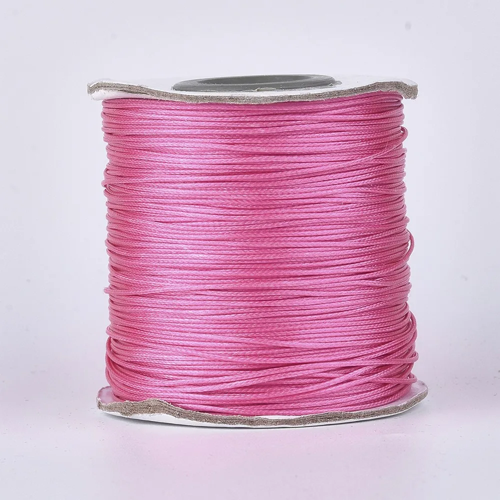 PandaHall 1 Rolle 0,5mm 1mm 1,5mm 2mm 3mm Umweltfreundliche Koreanische Gewachste Polyester-Schnur Geflochtenes Seil Schmuckzubehör