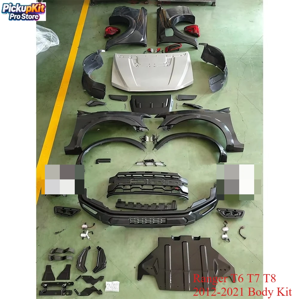 

Ranger T6 T7 T8 2012-2021 Body Kit - Upgrade to 2024 F150 Raptor Style Direct Fit Accessories