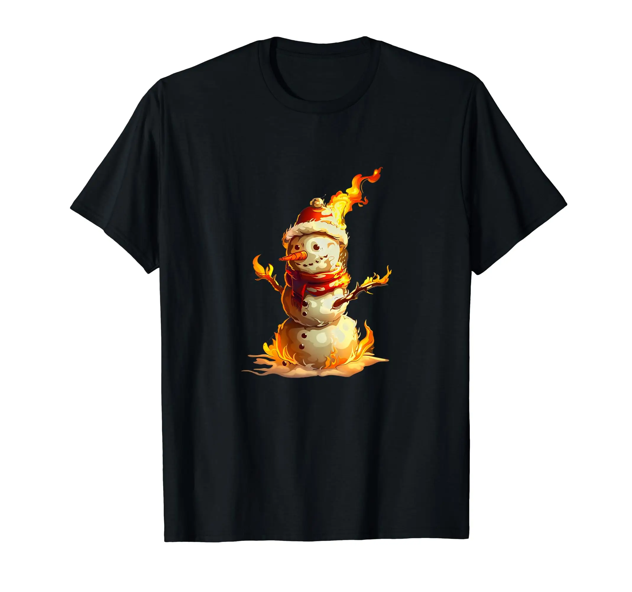 

Flames and Fire Snowman Outfit T-Shirt