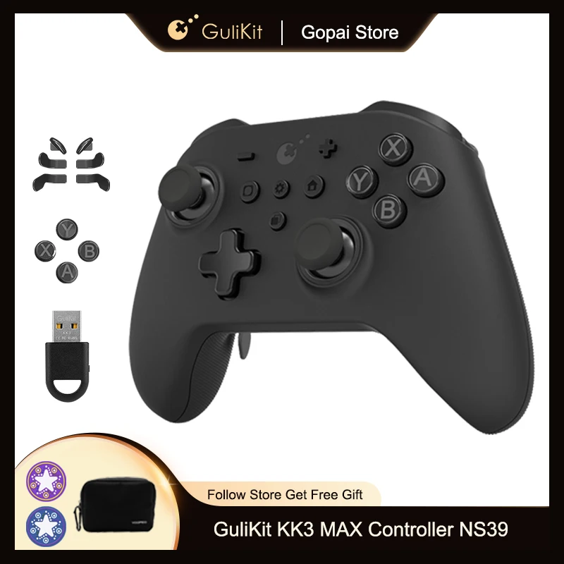 GuliKit KK3 MAX Controller KingKong 3 MAX NS39 Bluetooth Gamepad Hall Effect Joysticks for Switch Windows Android macOS iOS PC