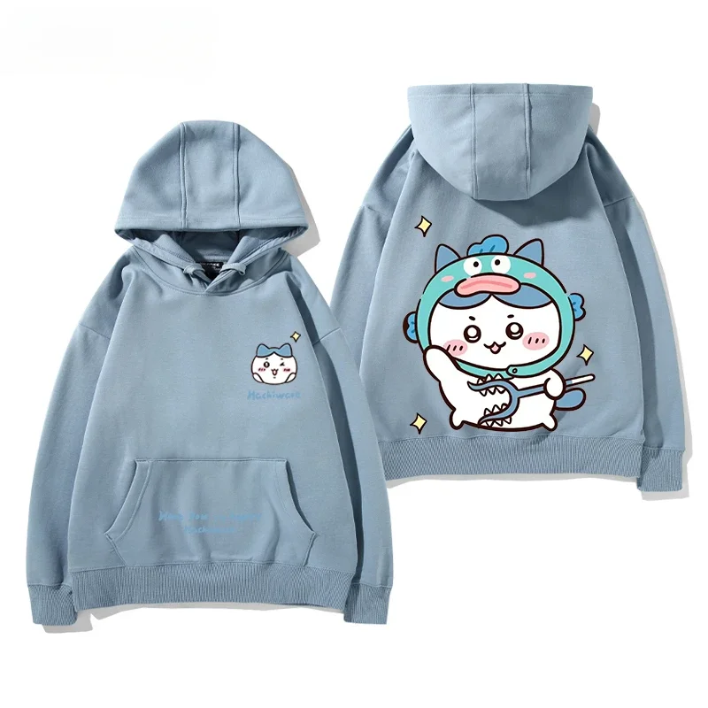 The Spring and Autumn Chiikawa and Usagi Cartoon Anime Periphery Parent Child Hoodie Sweet and Lovely Mother Daughter Hoodie